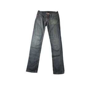 Miss Me Claudia Jeans Womens 26 Blue Medium Wash Straight Low Rise Stretch Denim